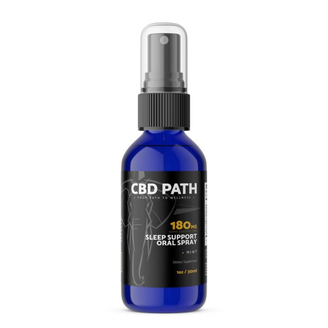 Sleep Support Oral Spray - 180mg CBD/bottle | CBD Path